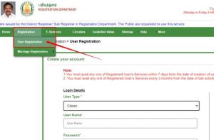 User Registration Tnreginet Portal