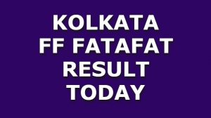 Kolkata FF Today Kolkata Fatafat Result