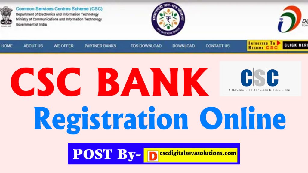 csc bank mitra registration
