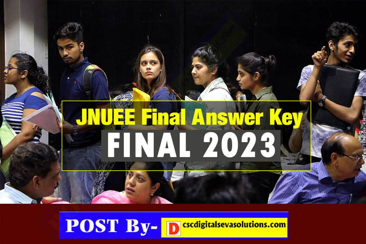 JNUEE Final Answer Key 2022