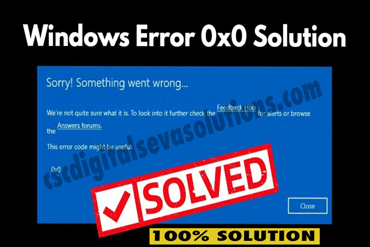 Repair, Solutions,Top 10 Method,how to fix error ,what is 0x0,how to fix,0x0-0x0 Windows Error Solution,How do I fix error 0xx0?