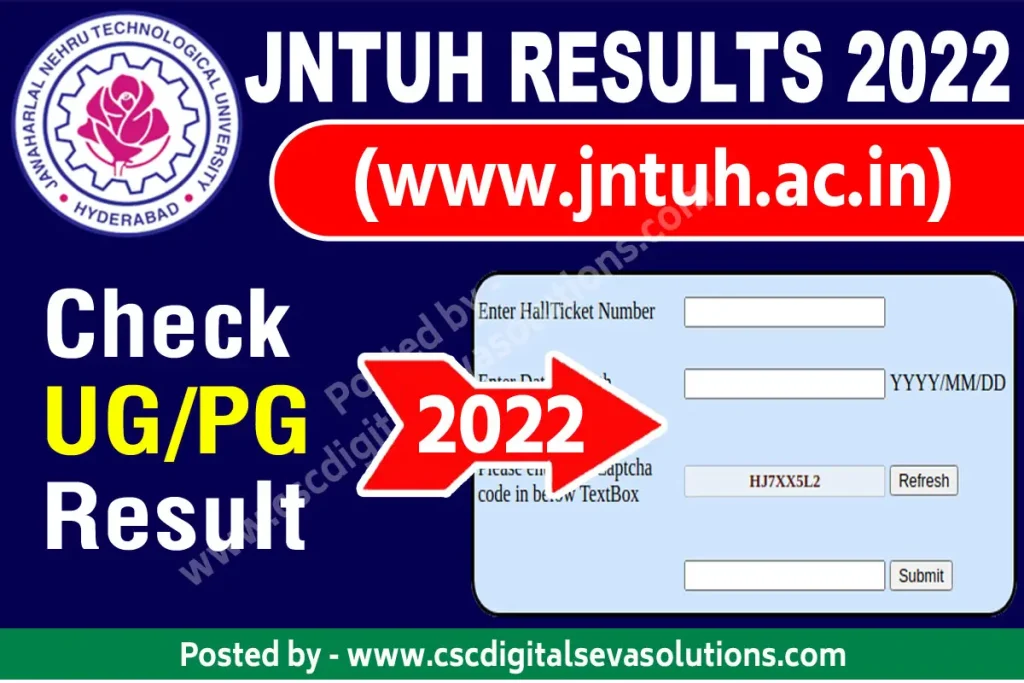 JNTUH Results 2022: Check JNTUH UG Result Check JNTUH PG Result JNTUH Result Updates 2022 What is JNTUH Full Form 
