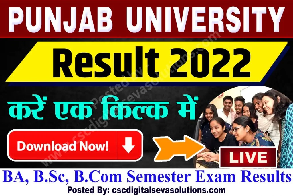 Panjab University Result 2022: Download BA, B.Sc, B.Com PU UG PG Semester Exam Results